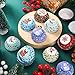 Gerrii 600 Pcs Christmas Candy Cups Paper Candy Making Supplies Santa Claus Snowman Baking Supplies Snowflake Elk Mini Cupcake Liner Xmas Mini Baking Cups Holiday Paper Wrappers 6 Style(Cute)