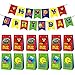 Bolsa de Regalo de Bolsa de Fiesta Sesame Street Decoración para Fiestas de Cumpleaños Banderín Feliz Cumpleañospara cumpleaños niños y la Fiesta favorece la Bolsa, Rellenos Bolsas Fiesta 12Pcs