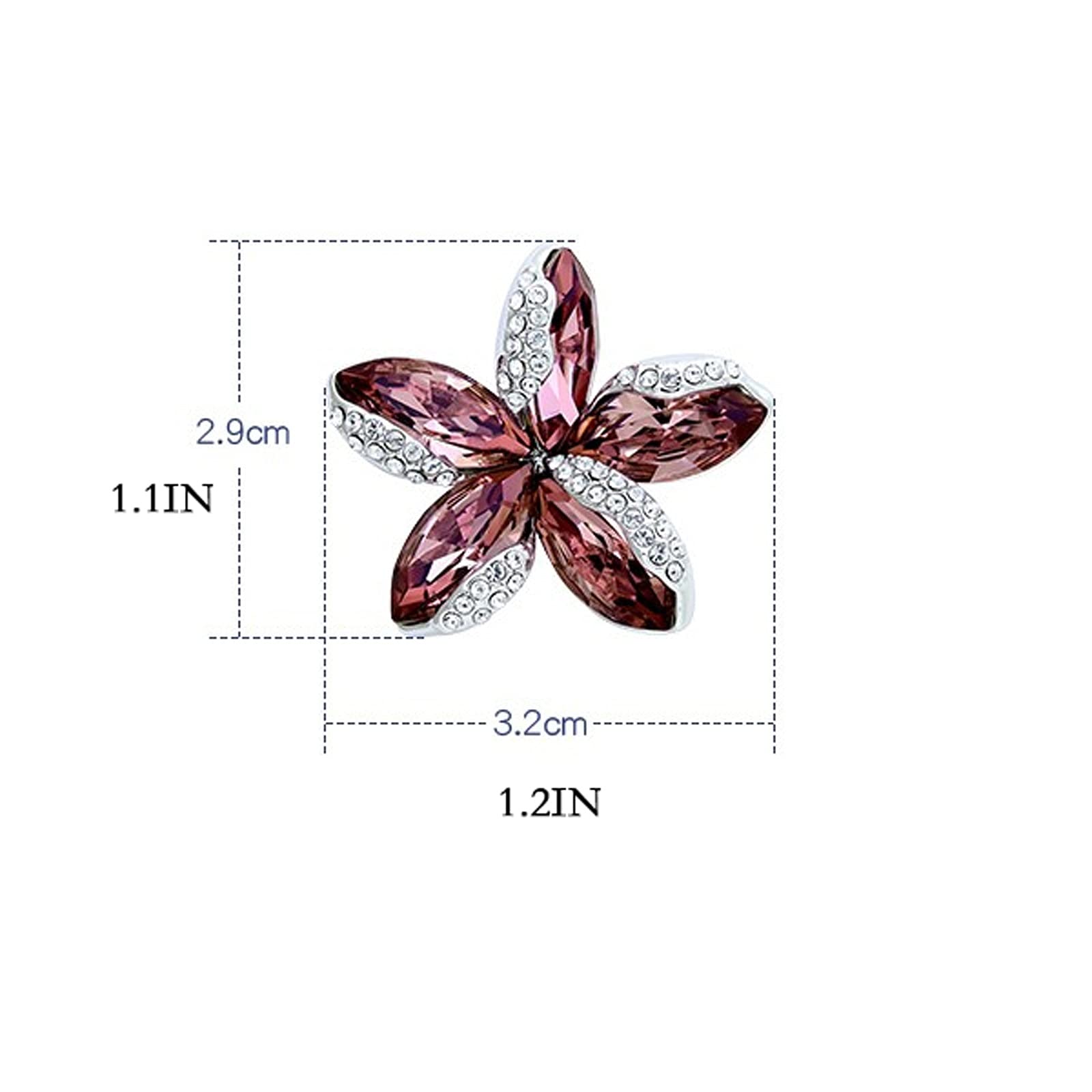 Damen-Brosche, Brosche, zarte Broschen für Damenmode – Elegante Corsage mit Kristallen, Kleider, Mantel, Anzug, Mantelnadeln für Freundin, modische Broschen (Farbe: A)
