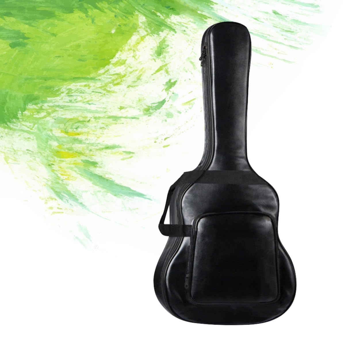Custodia Ampia Pollici da Chitarra 40/41 in per Acustica Pu Resistente All'acqua Doppia Tracolla Imbottita Tasca Esterna per Viaggio e Performance All'aperto