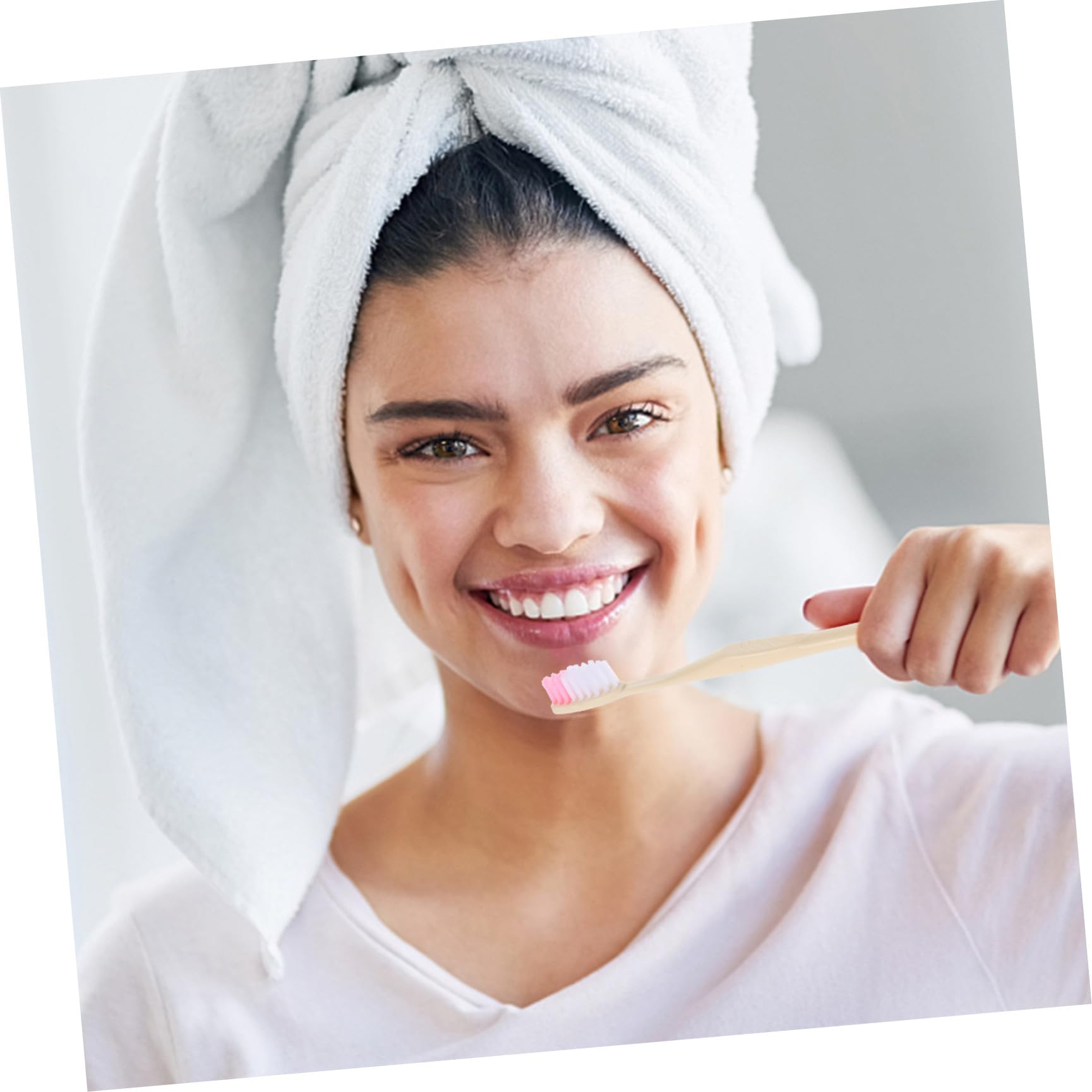 Abaodam Juego de Cepillos de Dientes Desechables Portátil Plástico Varios estilos con Pasta para Viajes 100 Piezas Individuales para Uso en Hotel y Viaje