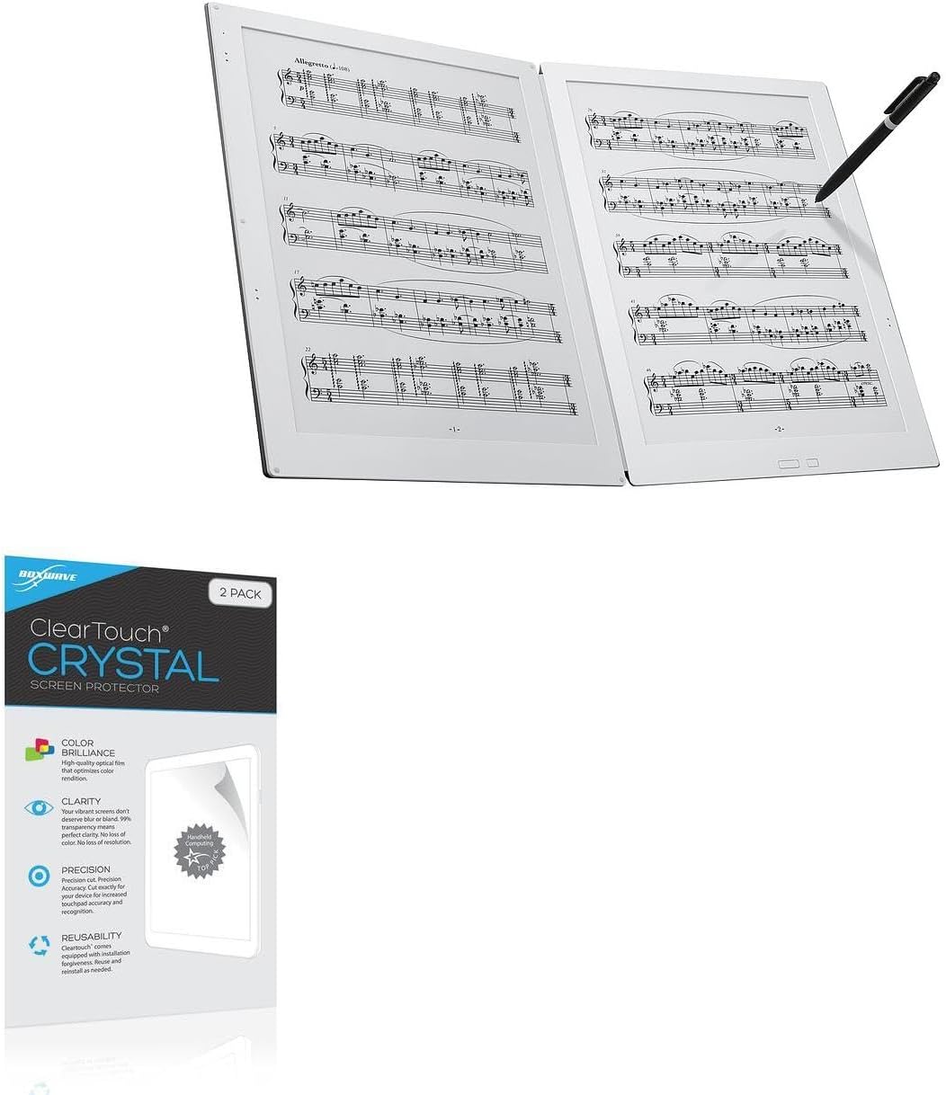 BoxWave Screen Protector Compatible with Terrada Music Gvido - ClearTouch Crystal (2-Pack), HD Film Skin - Shields from Scratches