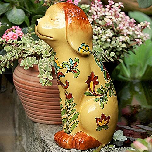 Ornements animaux créatifs en céramique ZXQUEGF et sculptures peintes à la main pour la maison