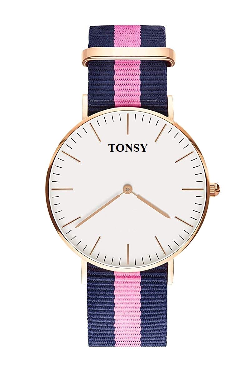 TONSY Analogue Womens & Girls Watch (Pink & White Dial Pink Colored Strap) Pink Watch for Ladies Girls Watch (B07VS41PY8) Amazon Price History, Amazon Price Tracker