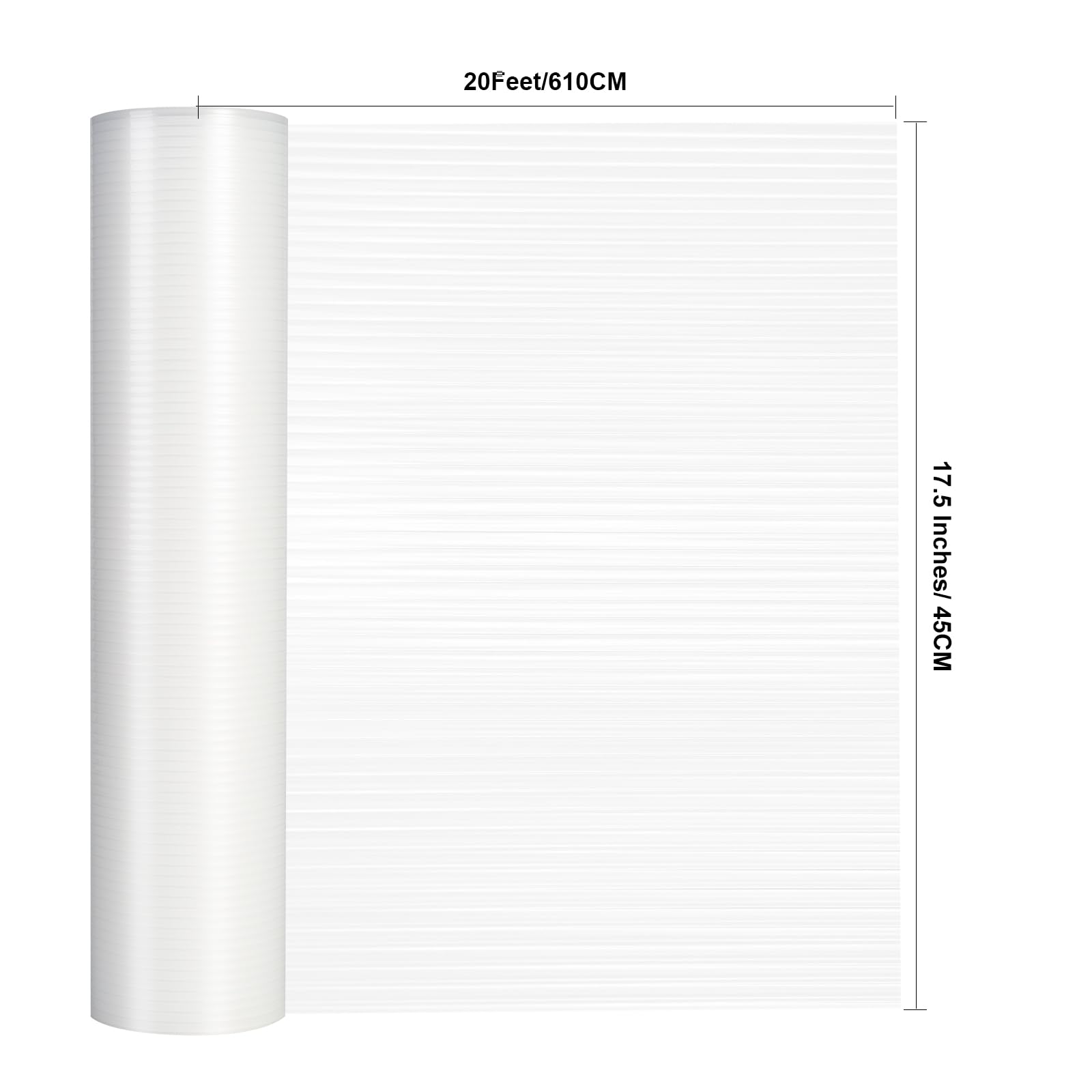 2 Rollen Regaleinlagen, 44,5 cm x 6,1 m, rutschfeste Küchenschrankeinlage, waschbar, öldicht, nicht klebend, Kontaktpapier für Küchenschublade, Schrank, Regale, Kühlschrank, Aufbewahrung,