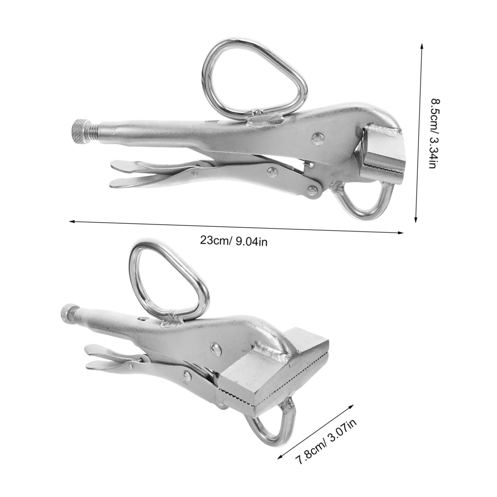 Homoyoyo Pince de Serrage pour Tôlerie en Acier avec Bec Canard Large Plat, Outil Polyvalent Réglable pour Levage et Maintenance Automobile