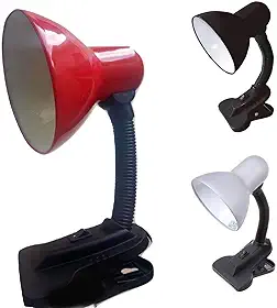 Luminaria De Mesa Presilha Articulavel Com Garra Bivolt Sala Trabalho Escritorio Abajur (ZEM-31501)