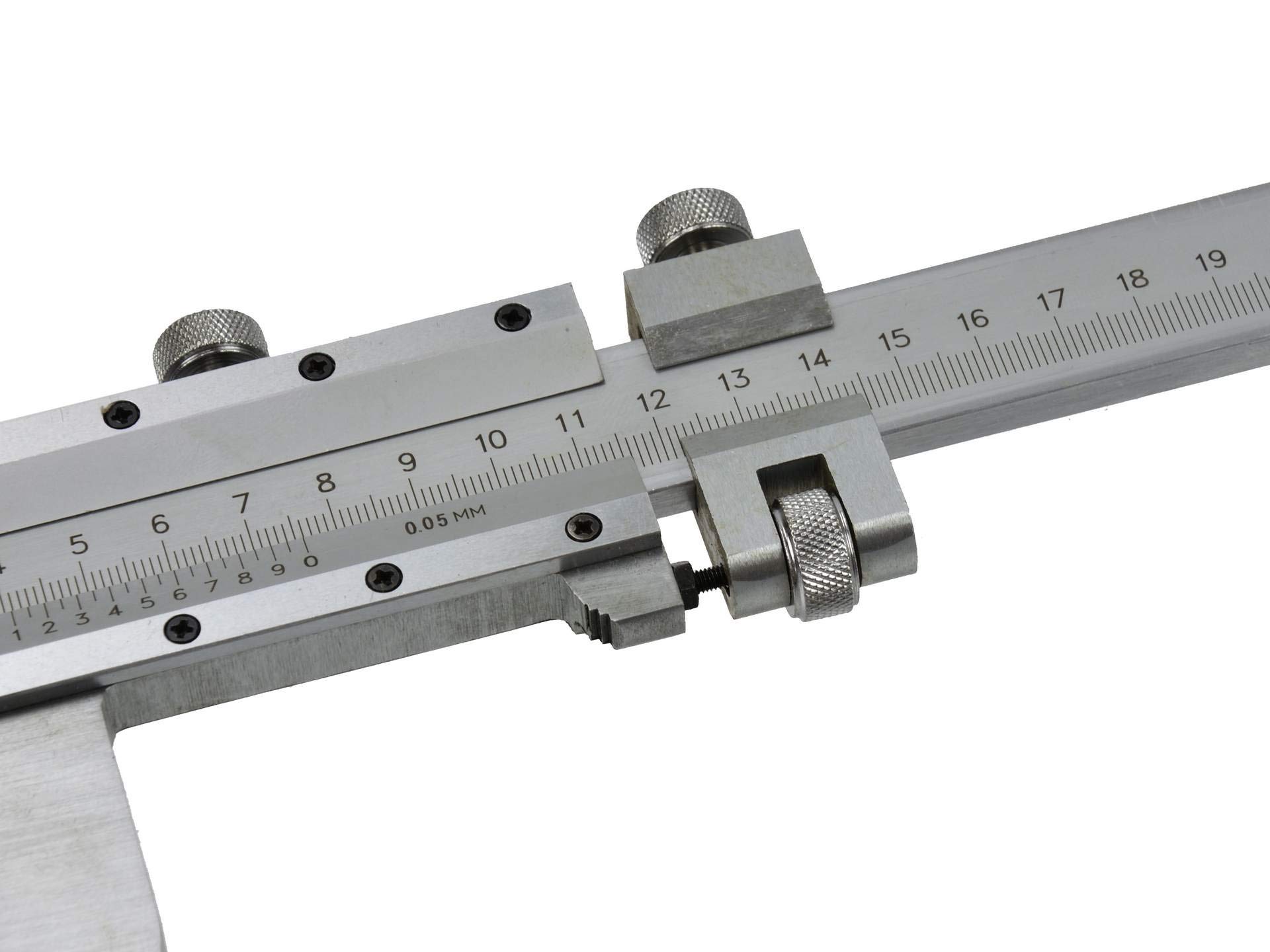 Geko G01496 Schwerlast-Messschieber, 600 mm, 0,05 mm, Silber