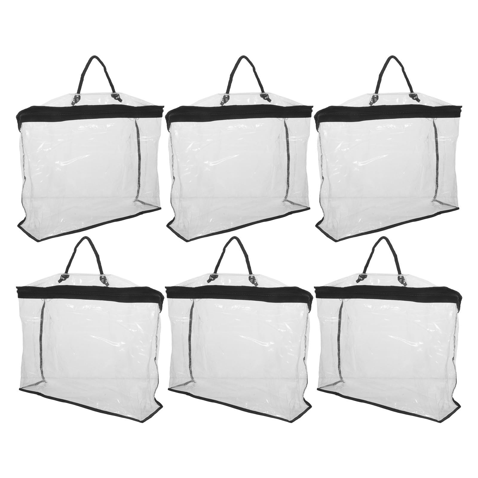 Bolsas organizadoras transparentes para ropa Hemobllo de PVC y poliéster juego de 6 piezas