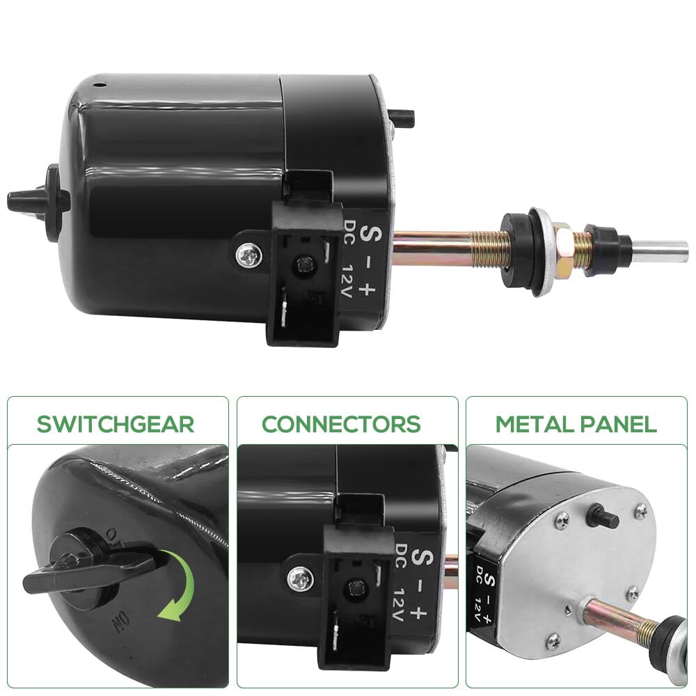 Moteur D’essuie-glace Universel 12V Pour Bateaux, Camping-cars Et Véhicules – Acier Inoxydable, Durable, Facile à Installer