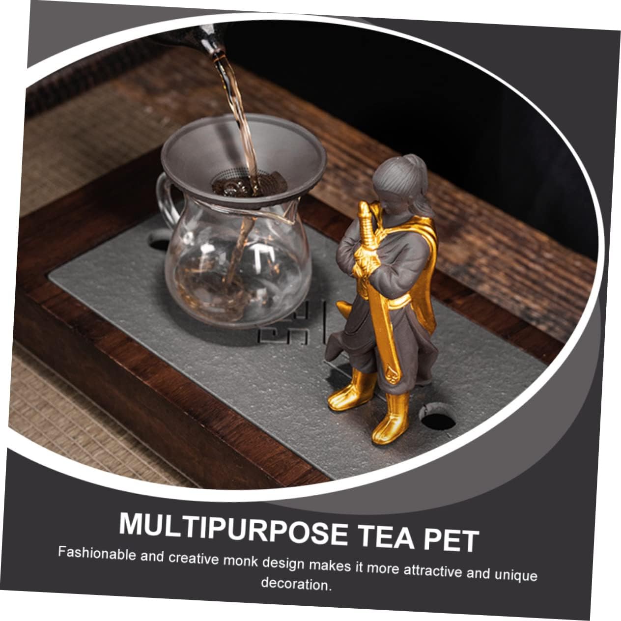 ULTECHNOVO Ceramic Kung Fu Tea PET Adornment Detachable Leak Filter for Tea image 4