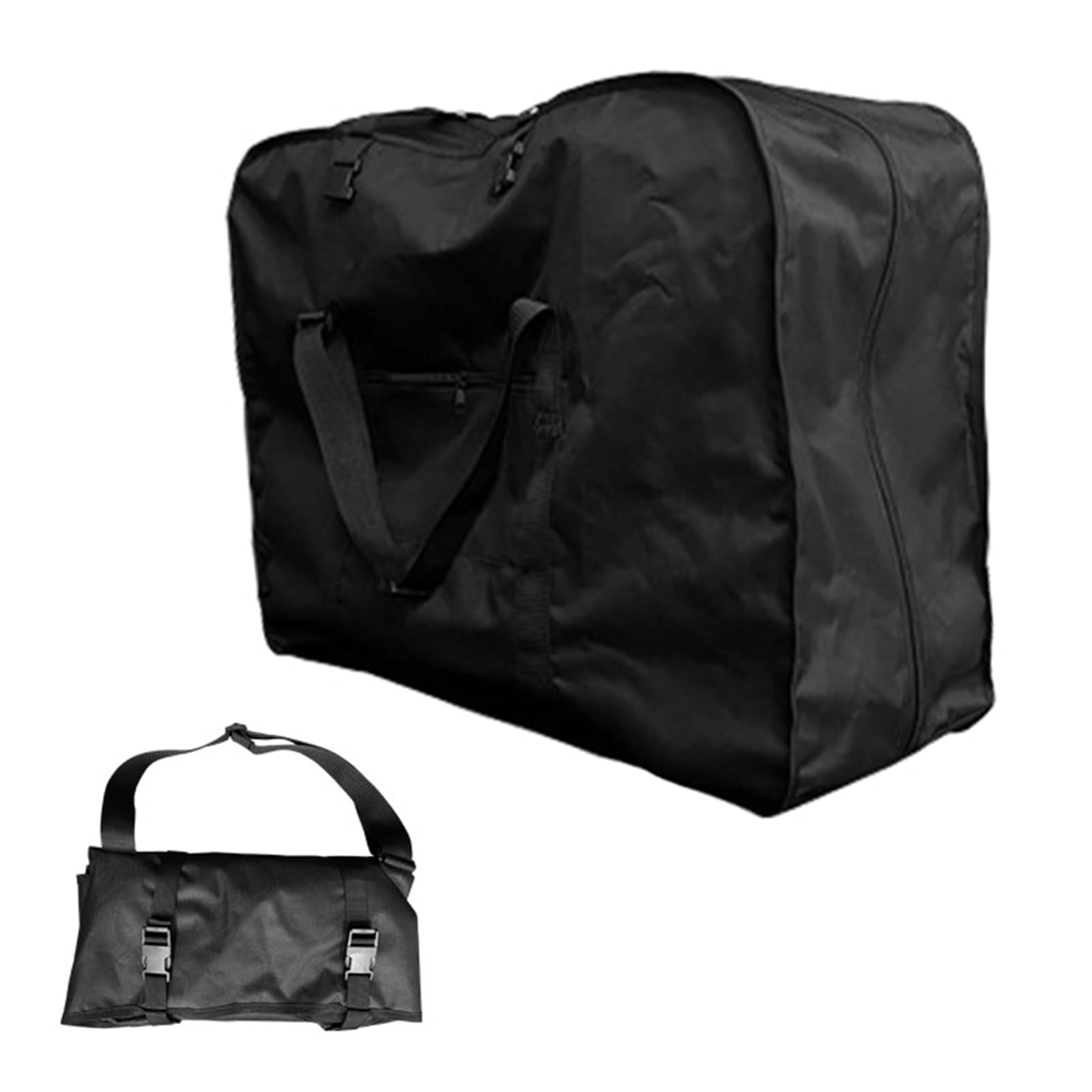 Kavolet Borsa da trasporto per bicicletta,impermeabile, 87 x 80 cm per biciclette pieghevoli da 20-22 pollici,Borsa da Viaggio Pieghevole Leggera e Resistente per Auto Treno Aereo,Tessuto Oxford, nero