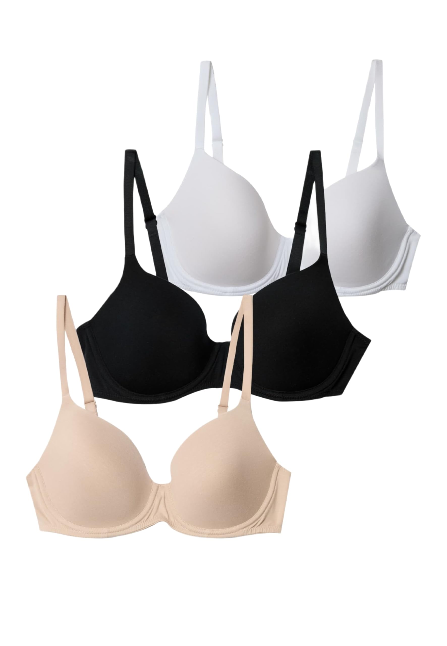 Marks & Spencer Sujetadores de Camiseta de Copa Completa con Aros para Mujer Pack de 3