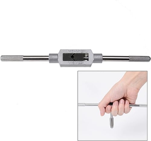 Miniatura 2 de M3-M12 Capacidad Mango Ajustable Grifo Escariador Tapping Llave Herramienta