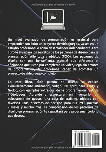 Programación avanzada con C# para videojuegos: Patrones de diseño para Unity y Godot (Spanish Editio