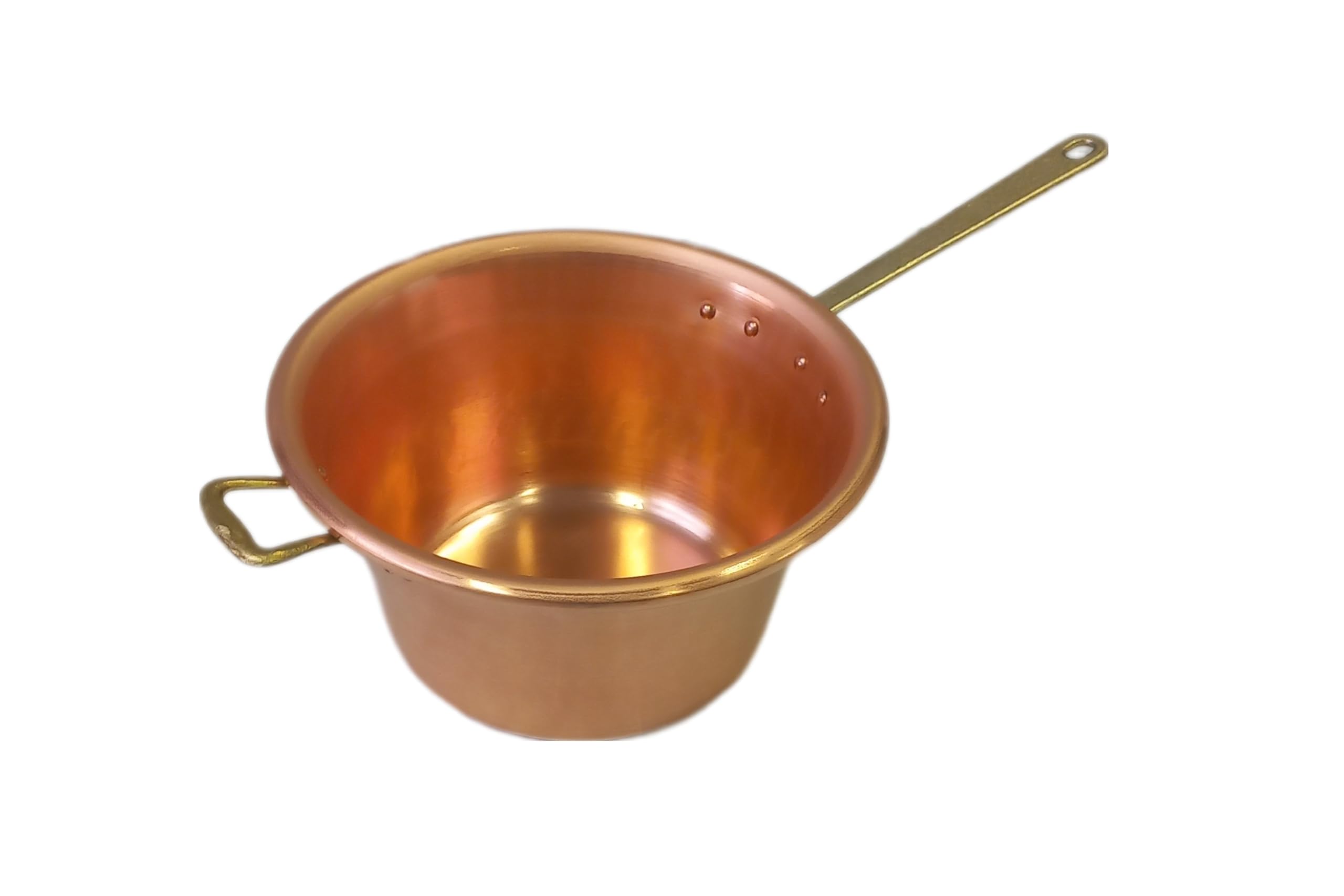 Paiolo in Rame per Polenta Manico in Ottone Diametro 26cm