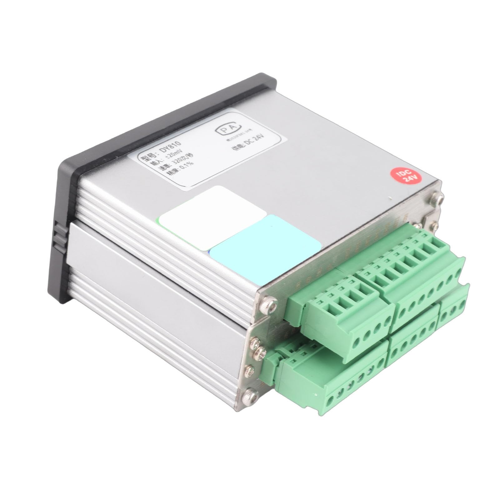 Cryfokt Controller per Celle di Carico, Strumento di Pesatura Digitale a Doppio Display con Display LED a 6 Cifre e relè a 4, con Comunicazione da 15 a 30 V CC, Guscio in Alluminio
