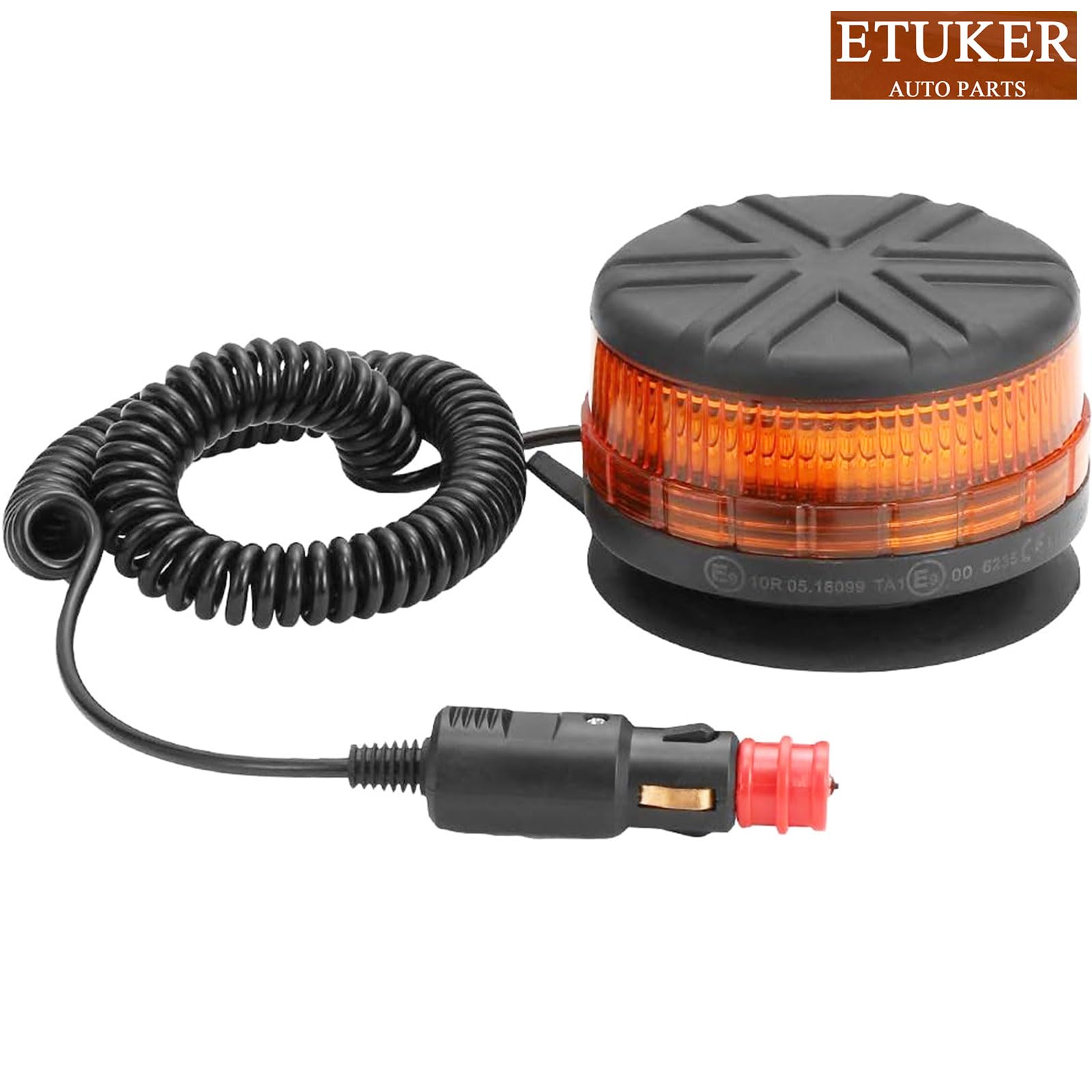 Piloto Luces Estroboscópica Luz Rotativo Led Tractor Magnetico 12v 24v Luz Emergencia Naranja Homologadas