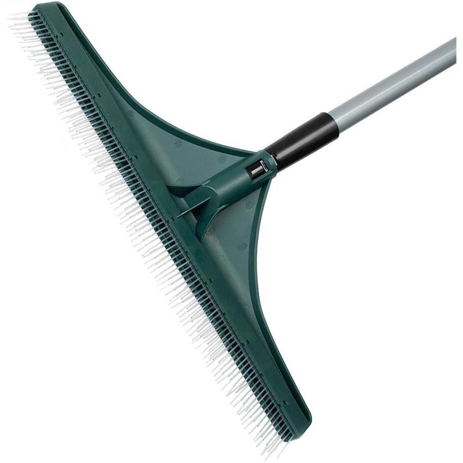 Rastrello da Giardino, rastrello livellatore per Prato, rimozione delle Erbacce e per Lavorare Il Terreno, Muschio per Raccogliere detriti Sciolti tra Le Piante