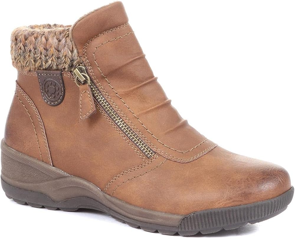 Ladies boots in Wider D/E fit from Relife By Pavers these ankle boots