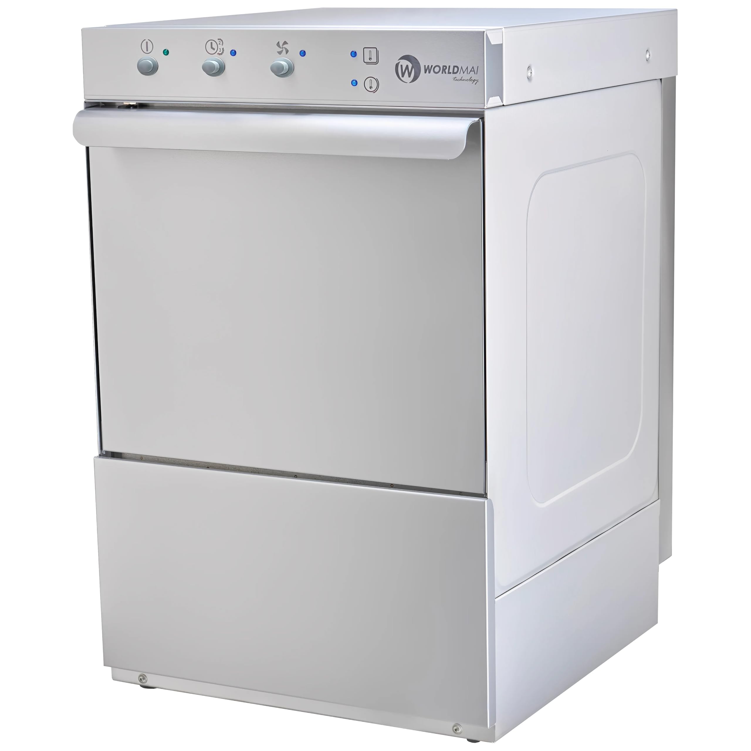Lavabicchieri Professionale WORLDMAI 40x40 con Pompa di Scarico e Dosatore Brillantante. Macchina Lavapiatti per Cucina di Ristorante, Bar e Horeca. - MADE IN EUROPE