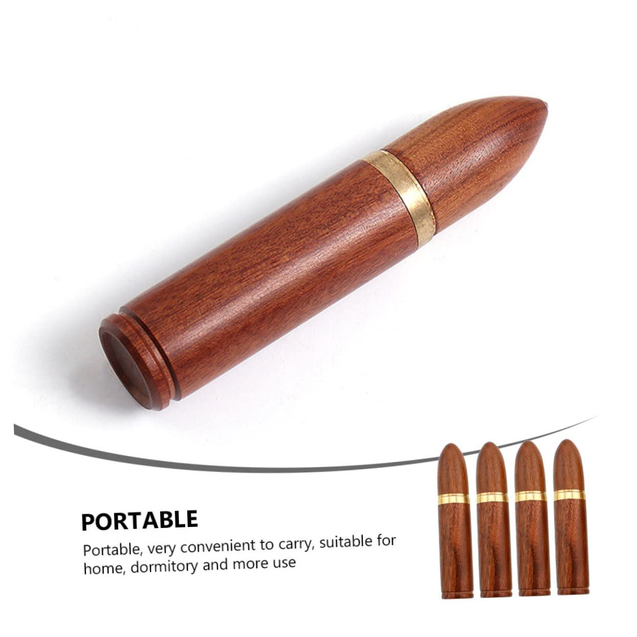 CLISPEED 4 Stück Nadelboxen Aus Holz - Tragbar Für Nähnadeln