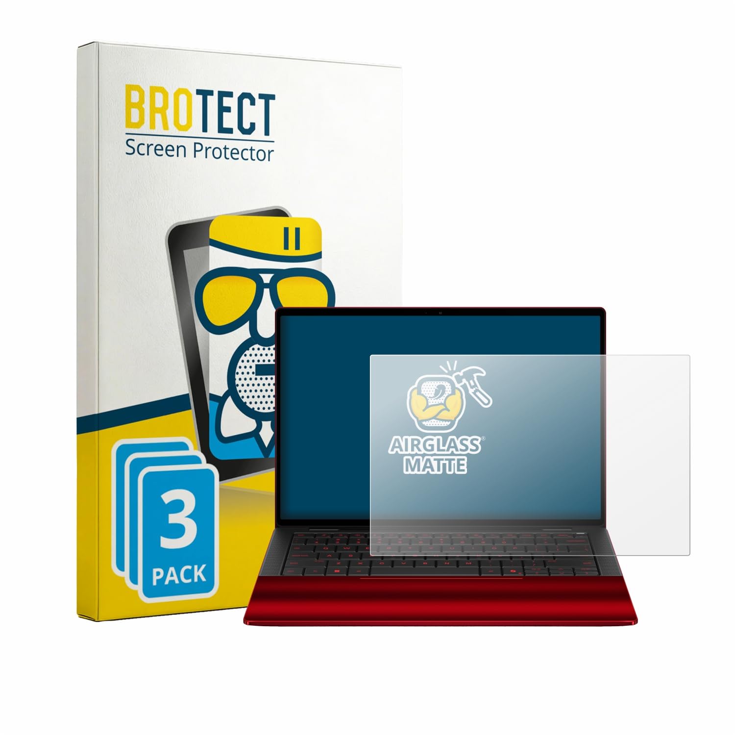 BROTECT Lámina Cristales para HP Scuderia Ferrari Notebook