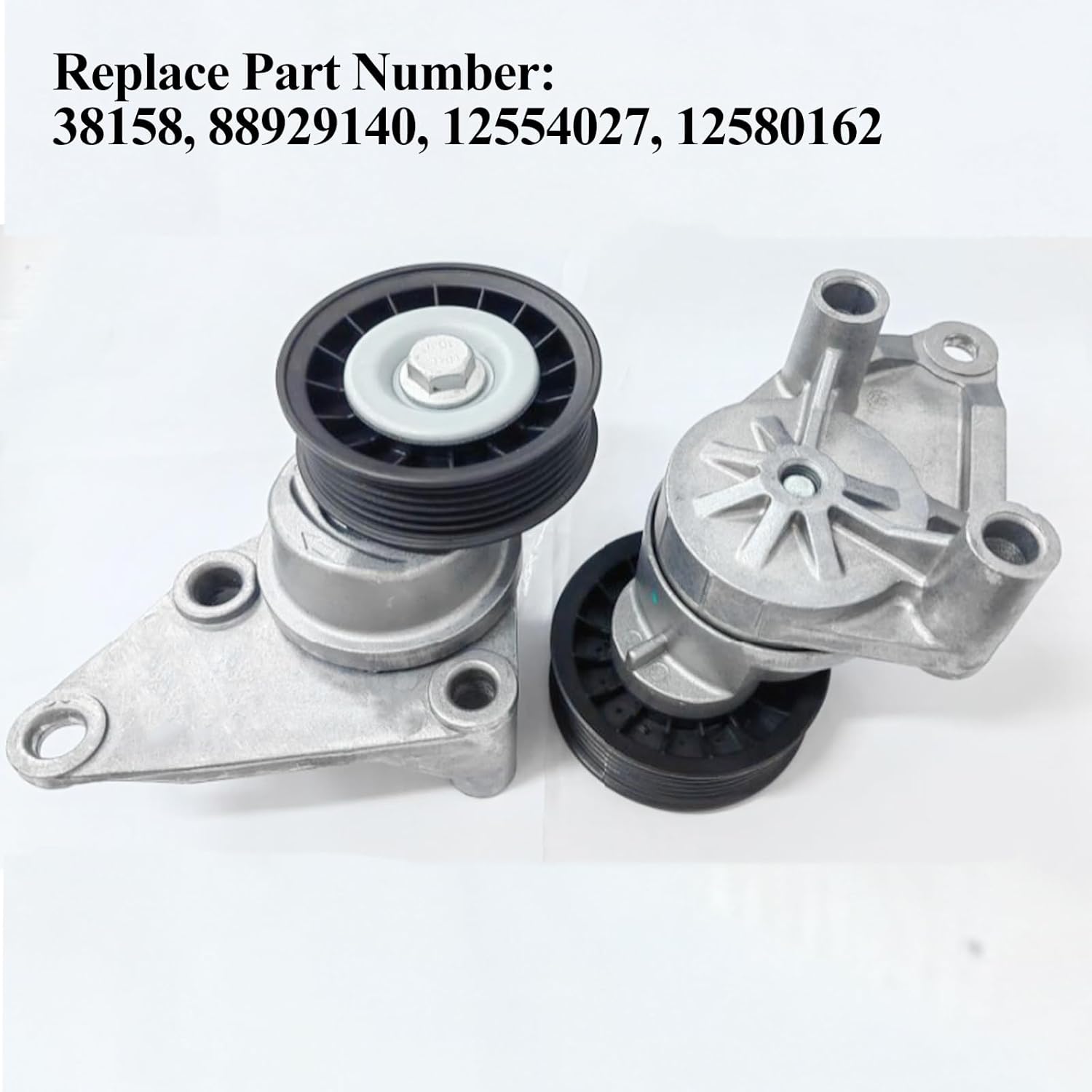 Drive Belt Tensioner Pulley Assembly 38158 88929140 Fits for Chevy Silverado Express GMC Sierra 1500 Cadillac Escalade Tahoe Yukon Escalade Avalanche Savana