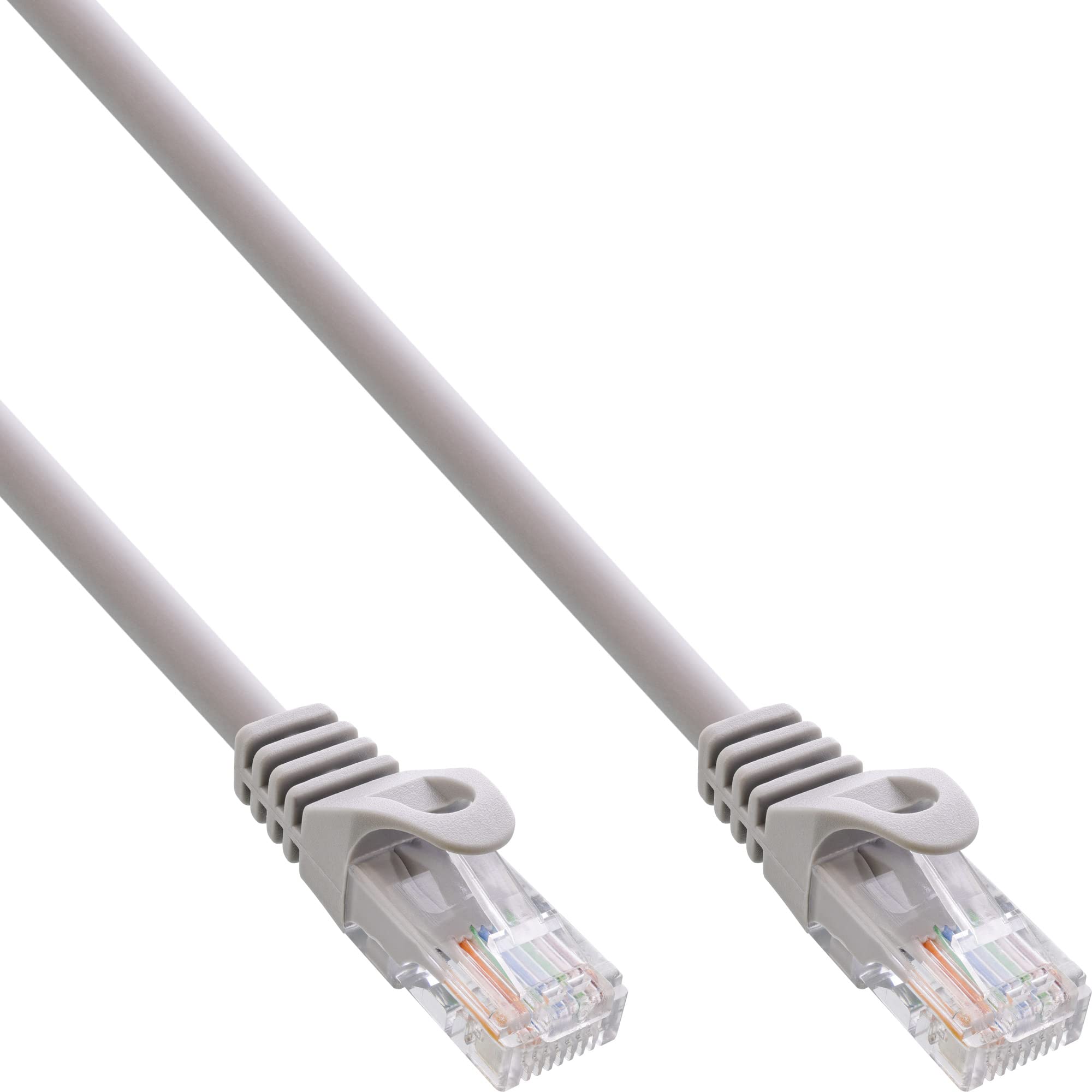 Inline Patch Cable, UTP, Cat.5e, Grey, 10m, AWG26