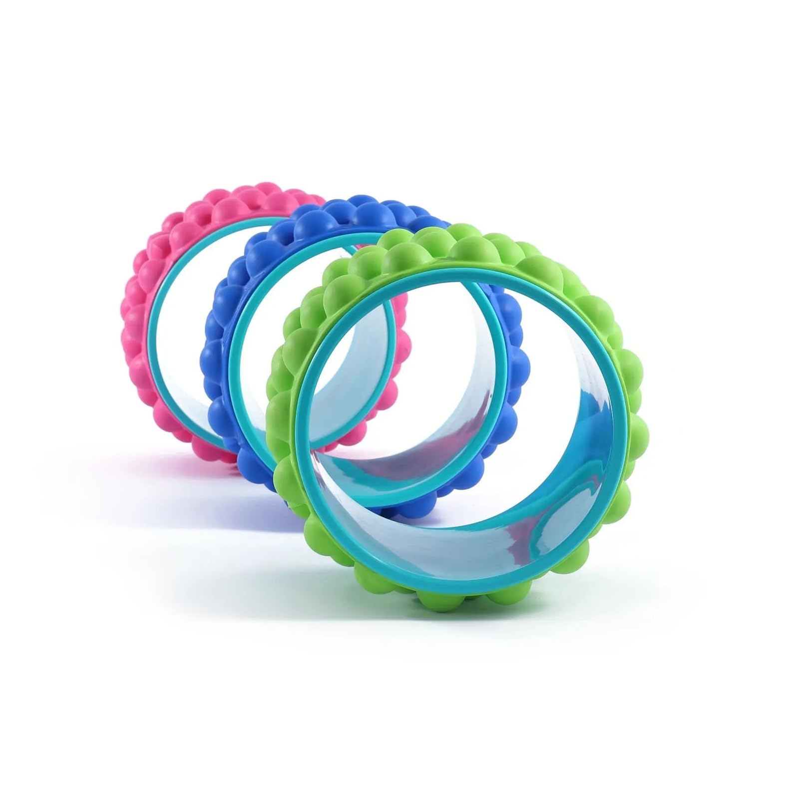 Ruota Circolare per Yoga 1 Ruota for Yoga Fitness con Punti massaggianti, Rullo Circolare for Stretching Schiena, Pilates, Addome, Attrezzatura for Esercizi