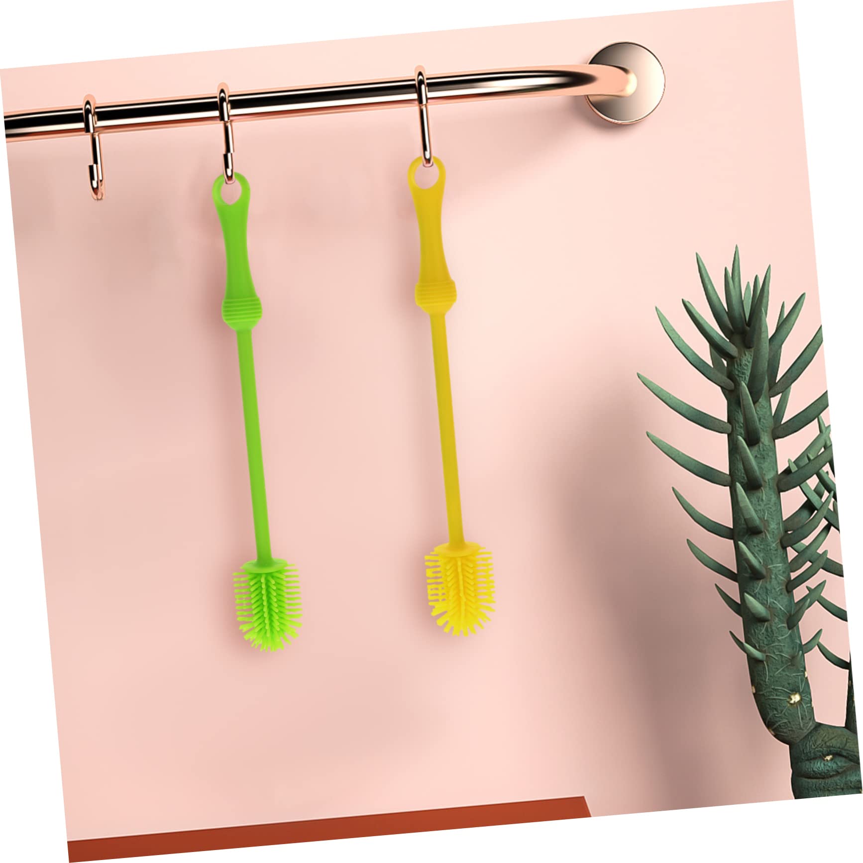 Abaodam 6pezzi Spazzole Silicone Per Bottiglie Spazzole Multifunzionali Per Borracce Bottiglie Per e Utensili Colori