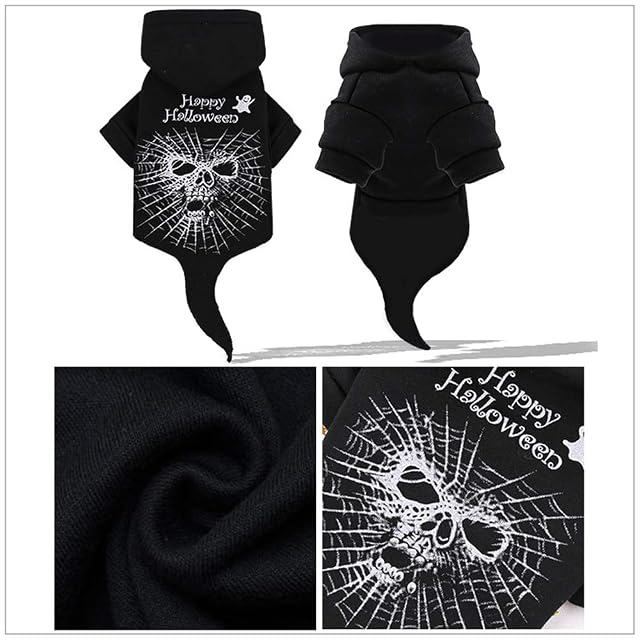 Foto 2 de 5 de Abcsea Ropa para Perros para Mascotas De Halloween, Disfraz De Mascota De Halloween