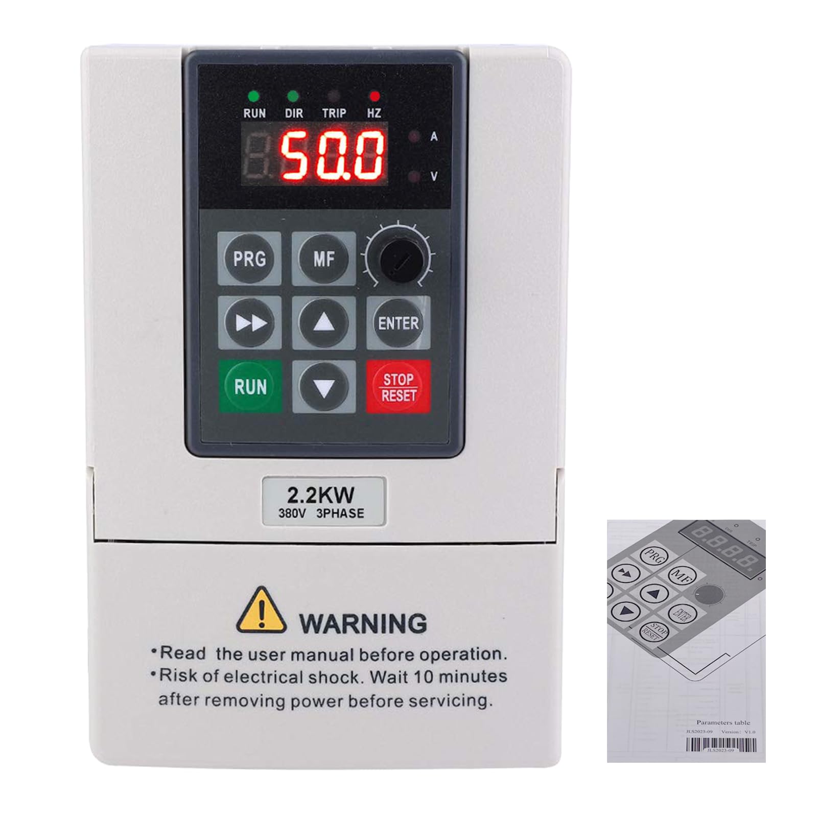 Entrata 220 Uscita 380,2.2kW Variatore di Velocita Motore Ingresso Monofase 220V Uscita Trifase 380V VFD Inverter Variatore di Frequenza Variabile per Controllo Della Velocità del Motore