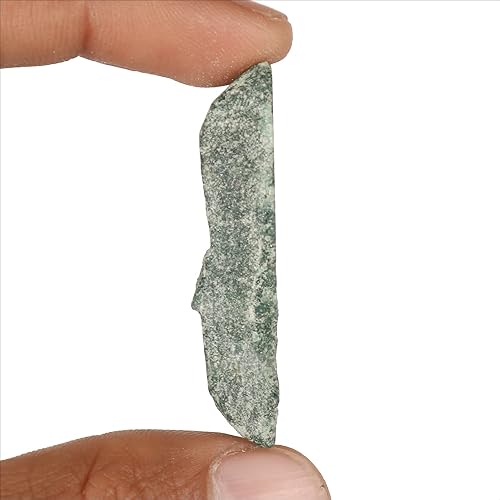 Miniatura 3 de GEMHUB Cristal curativo de jade verde crudo natural para múltiples usos, 57.4 CT., M, Gema, jade verde birmano