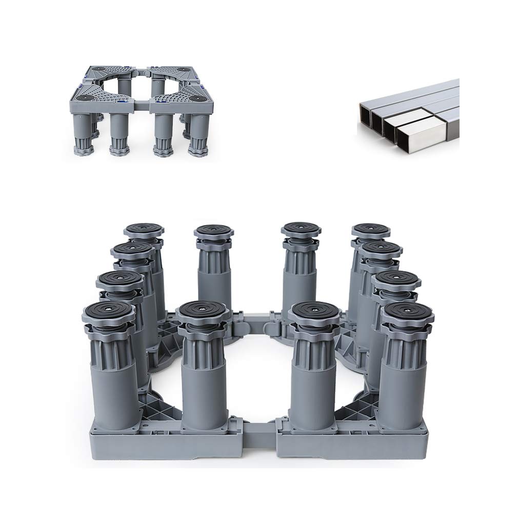 Soporte para mini nevera, Soporte ajustable for lavadora, 47,5-63cm, for frigorífico, congelador, secador, CA(12 feet)