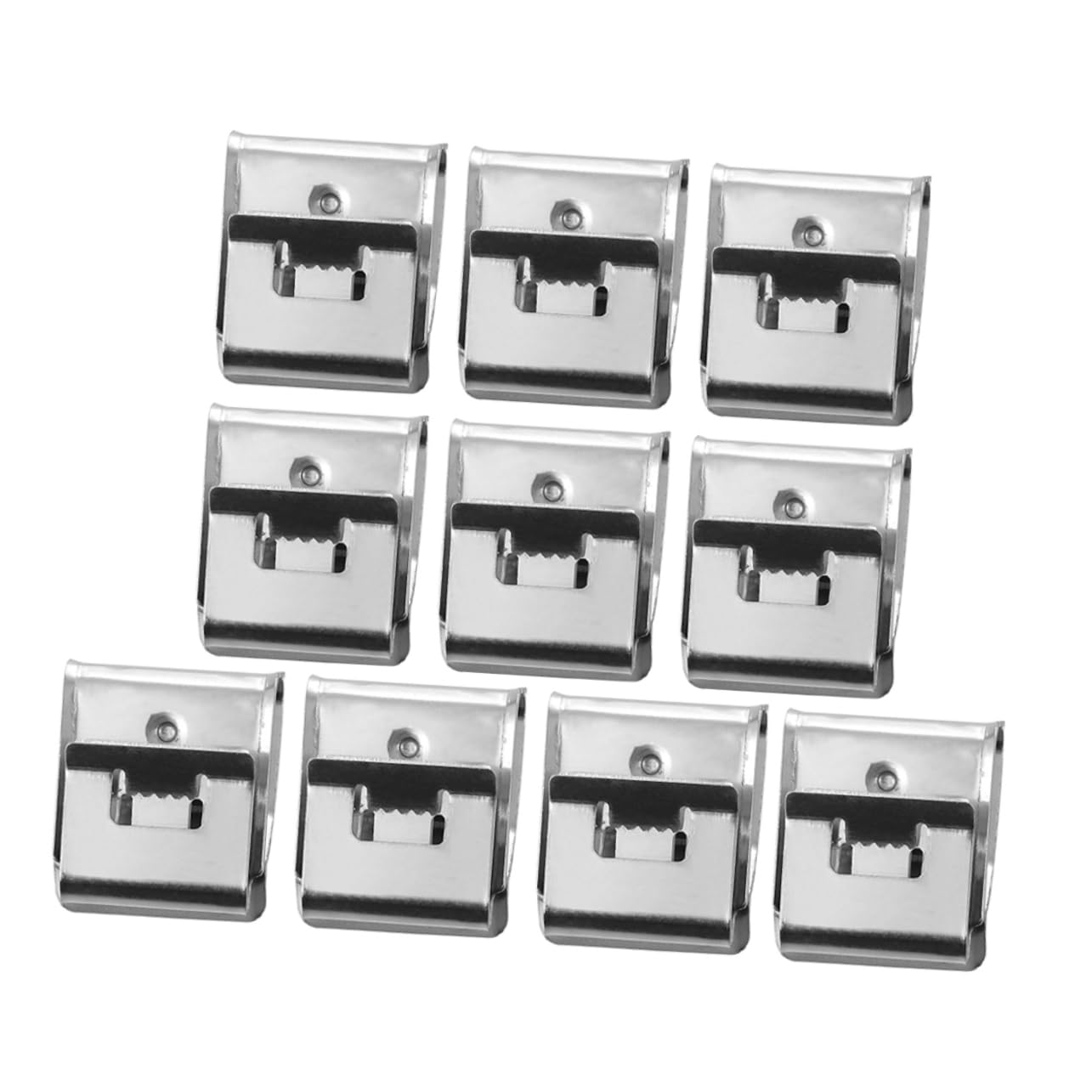 SOLUSTRE 165 Stk Volt-erdungsklemme Kabelclips Rahmen Drahtklammern Anhängerrahmen-drahtclips Drahtklemmen Aus Edelstahl Kabelmanagement Für -module Kabelklemmen 304 Edelstahlmaterial