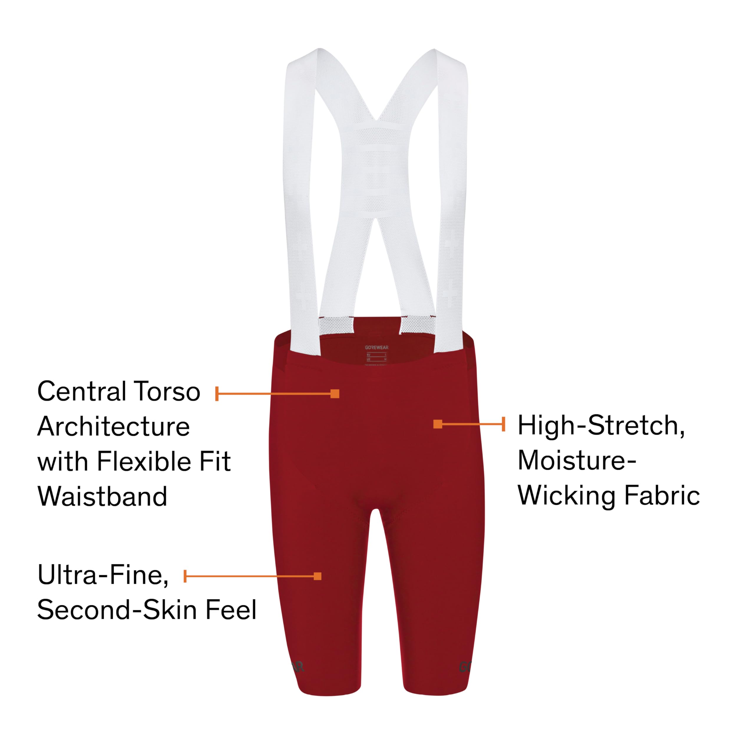 GORE WEAR Distance Kurze Trägerhose+ 2.0 Herren - Spodnie na szelkach Mężczyźni