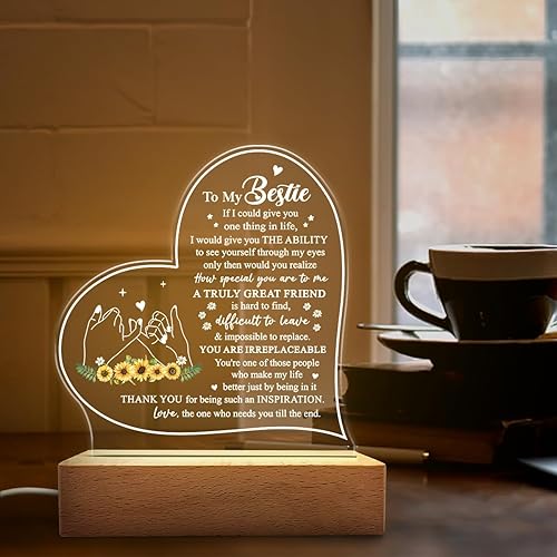 Vista 20 de SANDJEST Luz nocturna acrílica, regalos cristianos para mujeres, regalos inspiradores con versículos de la Biblia, decoración religiosa