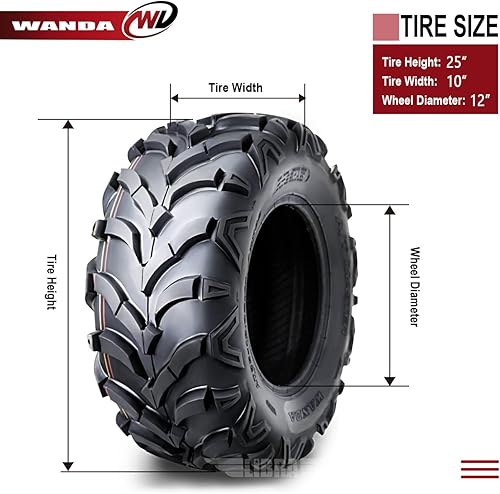 Vista 11 de Wanda - Juego de 2 neumáticos P341 para ATV/UTV
