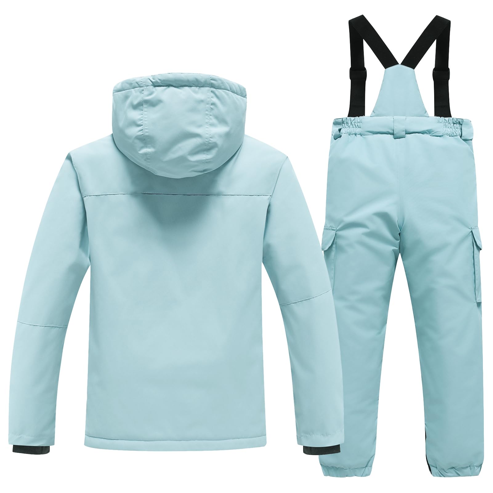 Kinder Skianzug 2tlg Skijacke + Skihose Winddichte wasserdichte Schneeanzug Verdickte Warme Skianzüge Jungen Mädchen