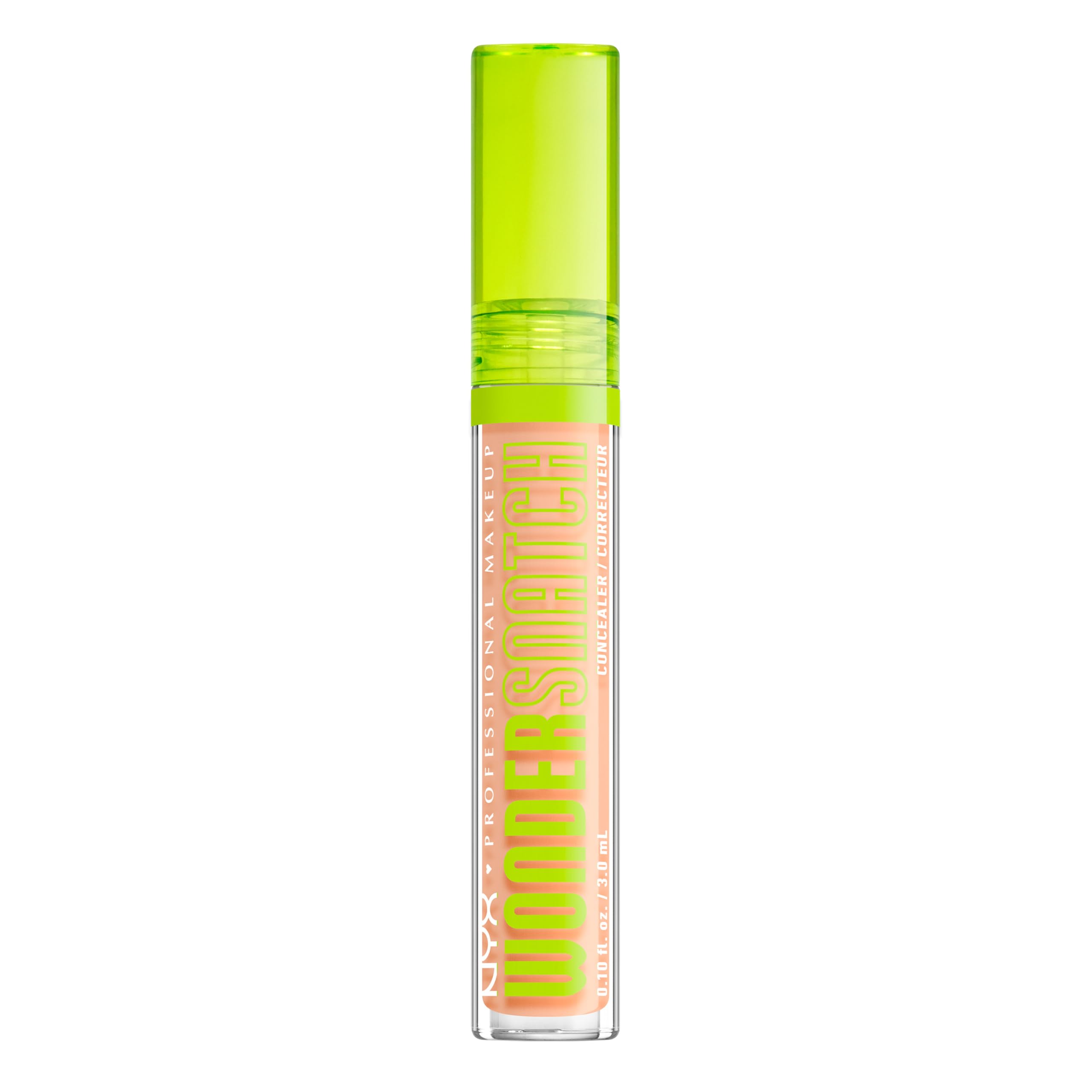 NYX Professional Makeup Wonder Snatch Concealer, Liquid Concealer, Up to 24h Hydration, Waterproof Wear, Alabaster, 3 ml