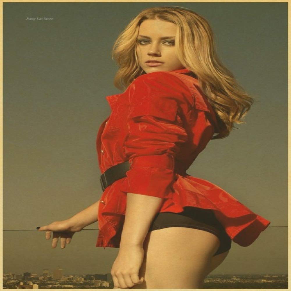 zxddzl Amber hear drive angry rum diary vintage paper poster mural home decor