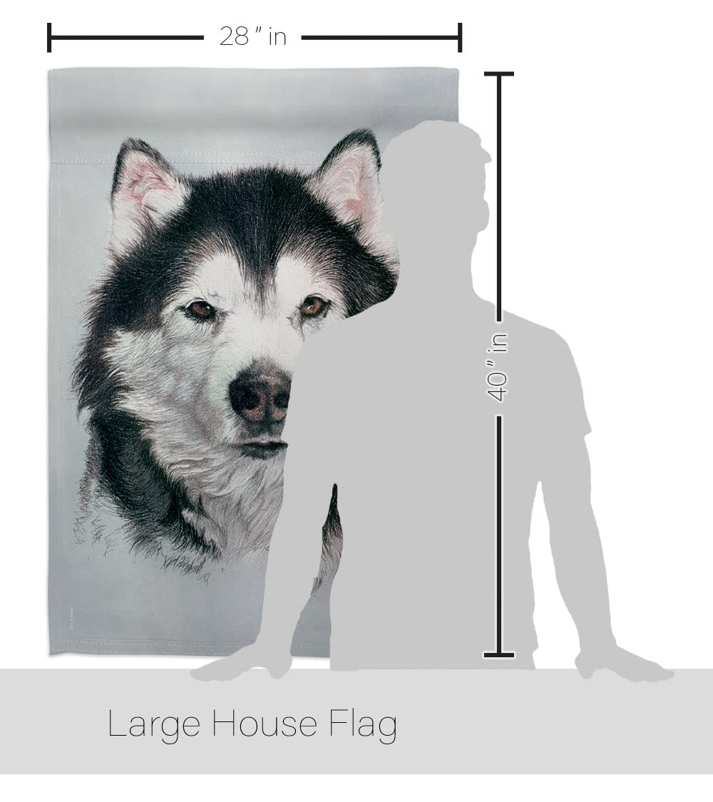 Breeze Decor HS110092-BO Husky Nature Pets Decorative Vertical