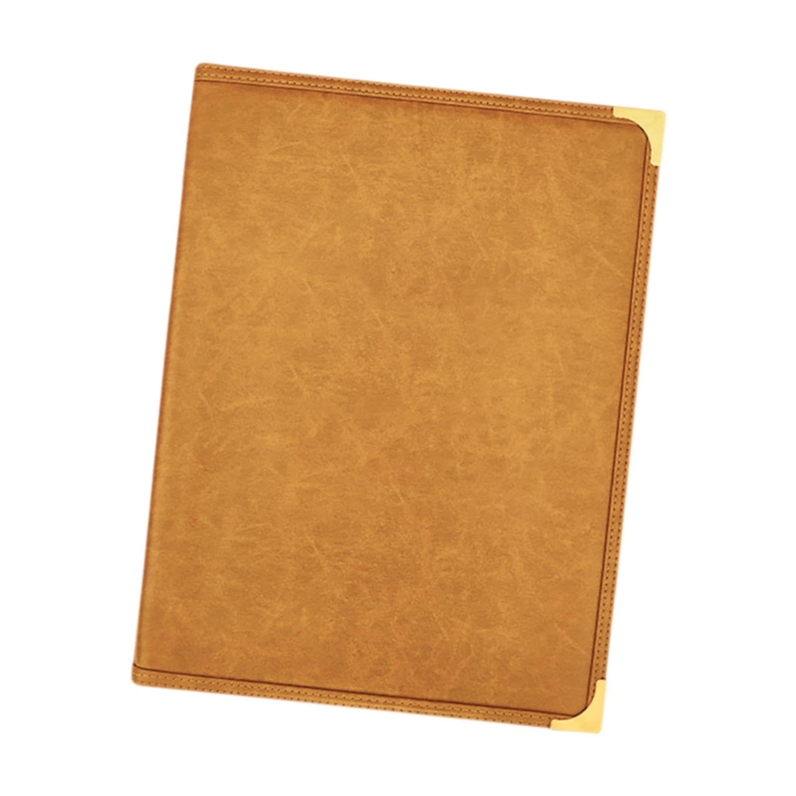 Generic Copertina Menu Ristorante Cartella Porta Menù Organizzatore Portamenu Menù Resistente con Struttura in PVC Metallo PU per Uso Frequente Adatta a, Marrone