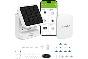RainPoint Wi-Fi Solar Drip Irrigation System: Automated Watering for Effortless Gardening