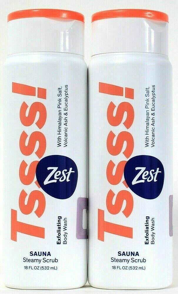 Zest-TssssZest Body Wash Tssss Sauna Steamy 18 Ounce (532ml) (2 Pack)