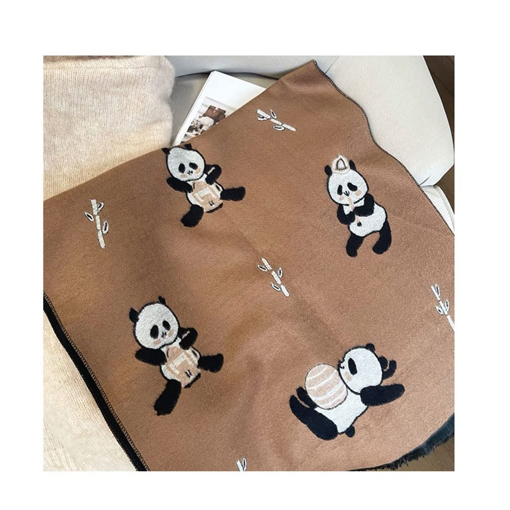 Sciarpa Invernale Femmina calda cotone misto sciarpa autunno inverno donne moda panda sciarpe scialle lungo scialle avvolgente uomo comodo uomo sciarpa Scialli Morbidi