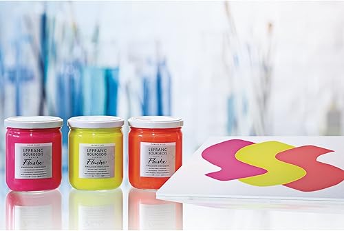 Miniatura 3 de Lefranc Bourgeois Flashe - Pintura de vinilo, tubo de 2.7 onzas, blanco fluorescente