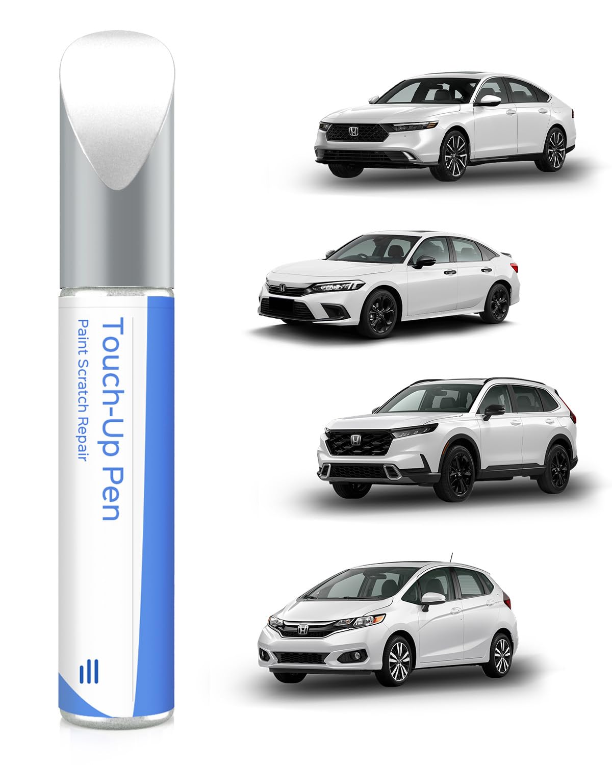 ScratchesHappen Touch Up Paint Kit – Honda Platinum White Pearl (NH-883P), Exact Match, USA Made