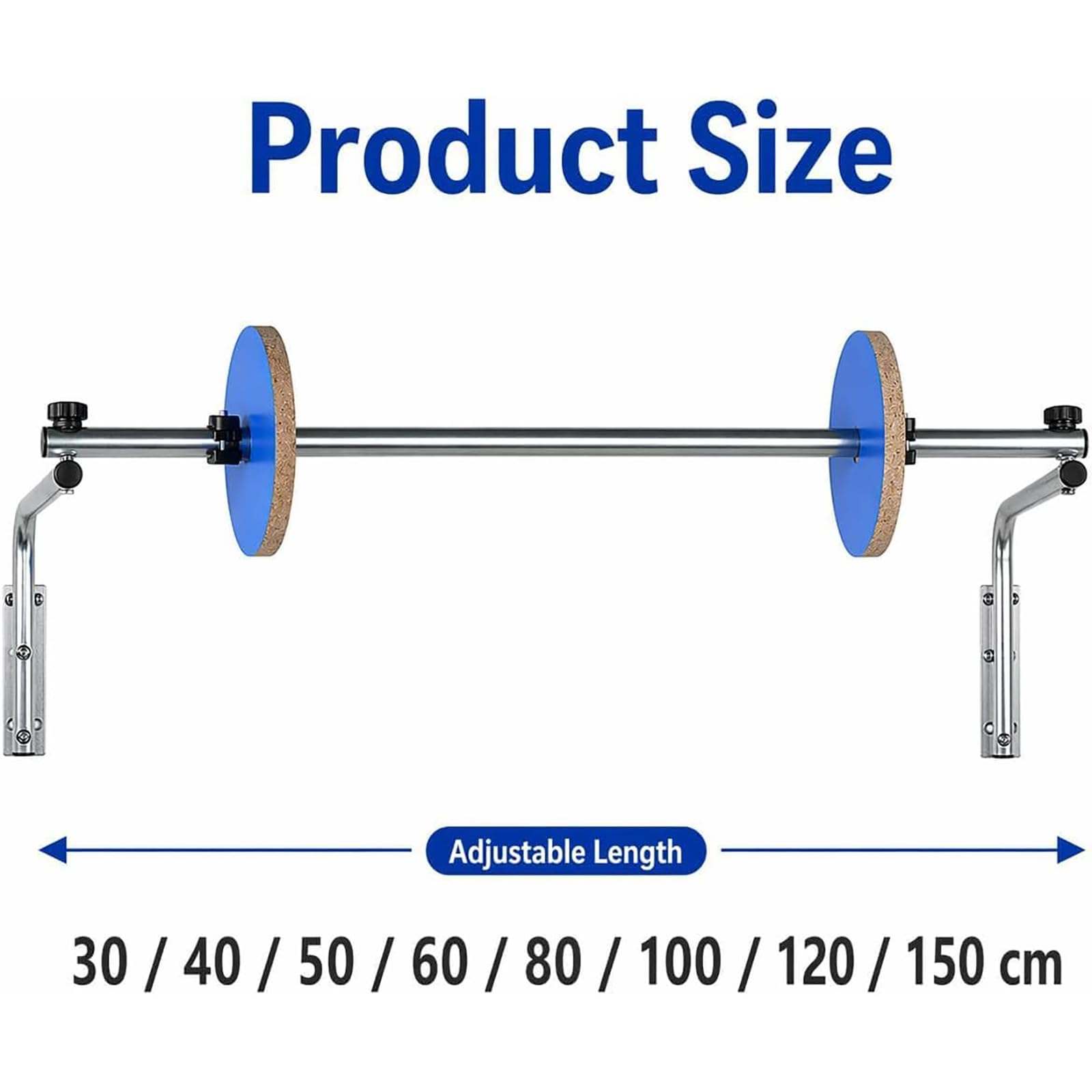 NGARY Dispenser per Rotoli di Pluriball, Supporto A Parete con Clip di Fissaggio, Larghezza Regolabile per Supportare Rotoli di Diverse Dimensioni, Ideale per Imballaggio E 60cm